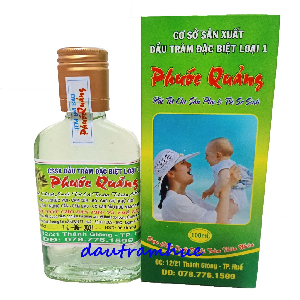 Dầu tràm Phước Quảng 100ml ( loại 1 , ĐẶC SẢN HUẾ )
