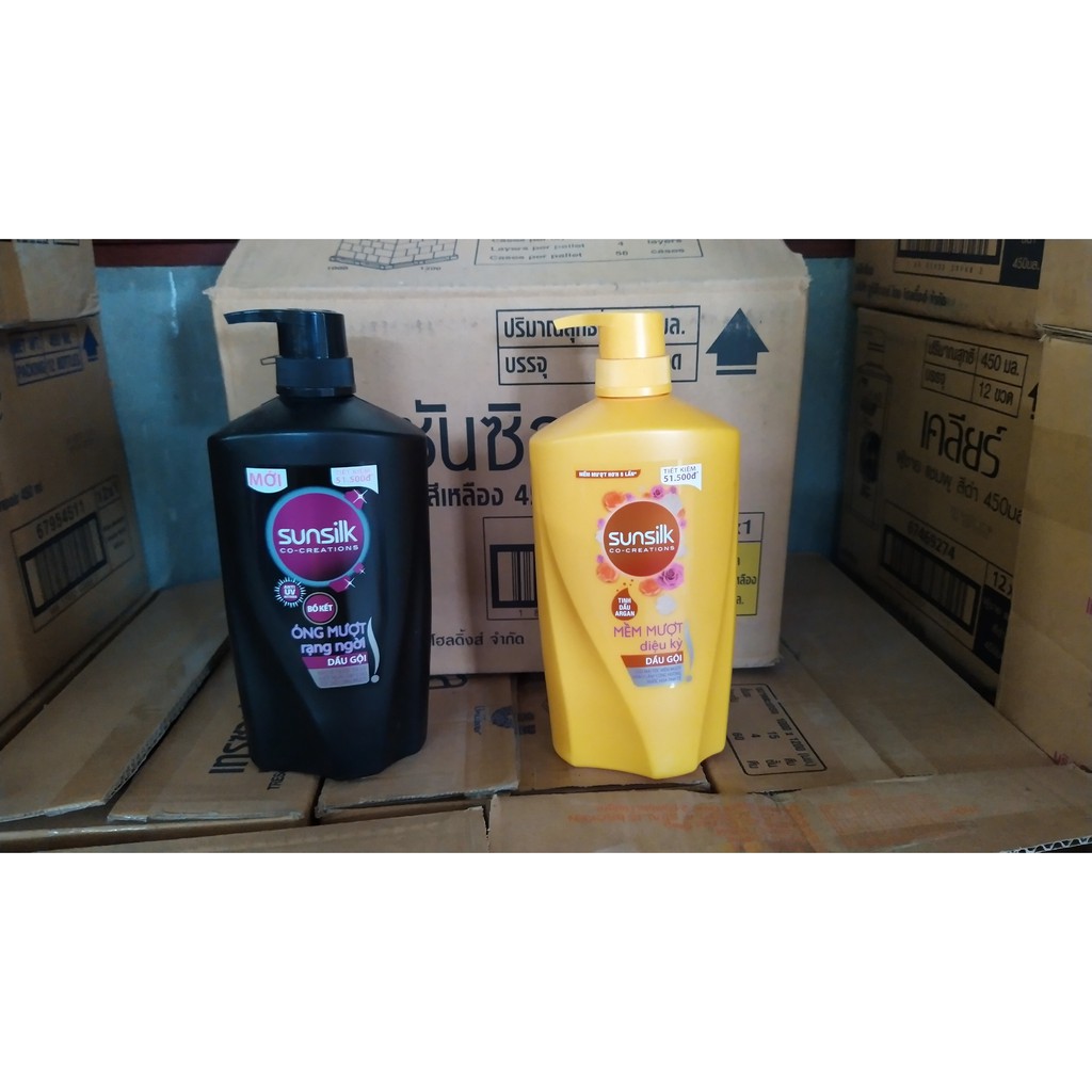Dầu gội sunsilk đen, vàng 900g Việt nam (nhà phân phối Lan Chi mart)