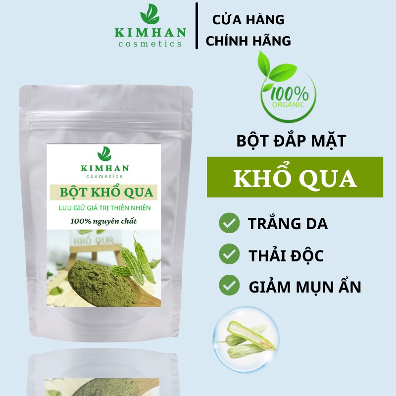 100GR Bột đắp mặt nạ khổ qua nguyên chất 100% thiên nhiên organic Handmade