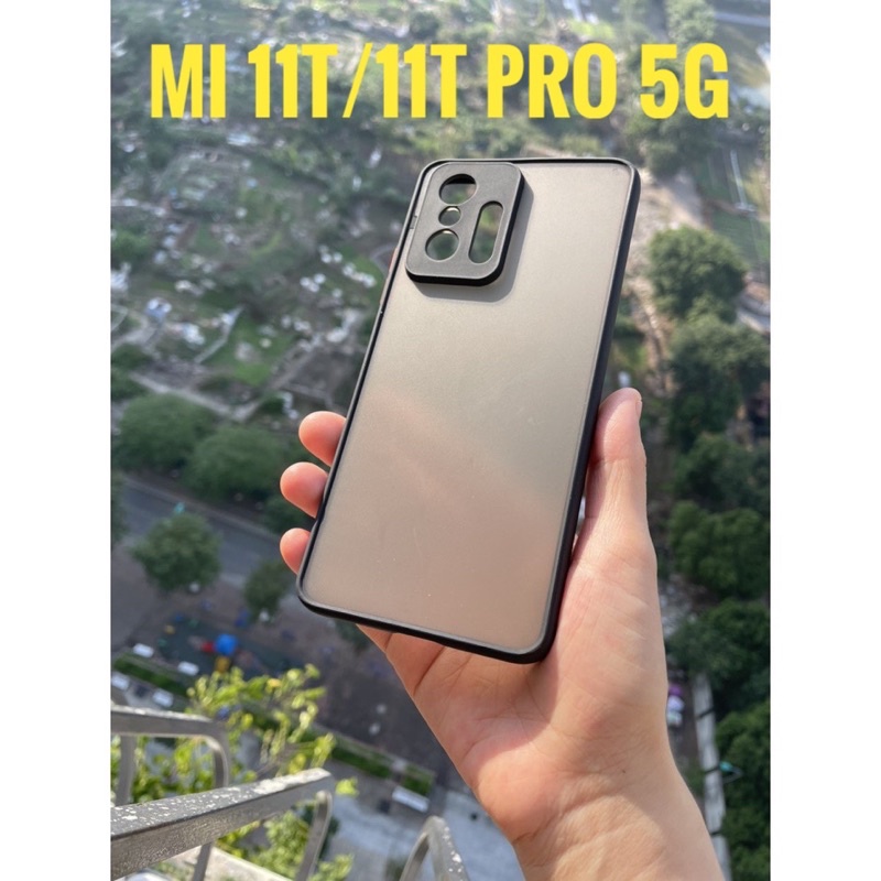 Ốp lưng Xiaomi Mi 11T / 11T Pro 5G viền dẻo đen lưng nhám mờ bảo vệ camera