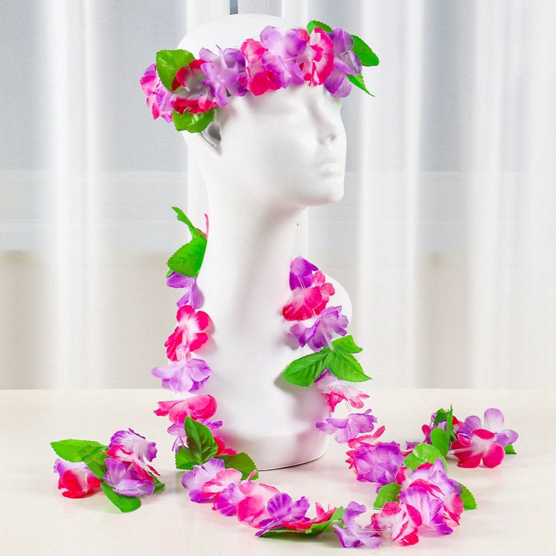 Bộ 4 Vòng Hoa Phong Cách Hawaii Thời Trang Cho Nữ