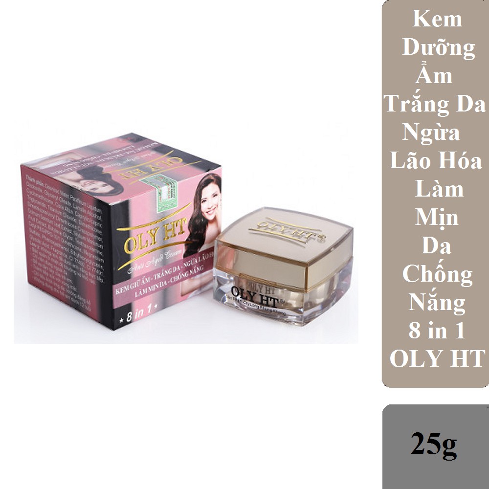 KEM GIỮ ẨM - TRẮNG DA - NGỪA LÃO HOÁ - LÀM MỊN DA - CHỐNG NẮNG - OLY HT 25g (HÀNG CHÍNH HÃNG)