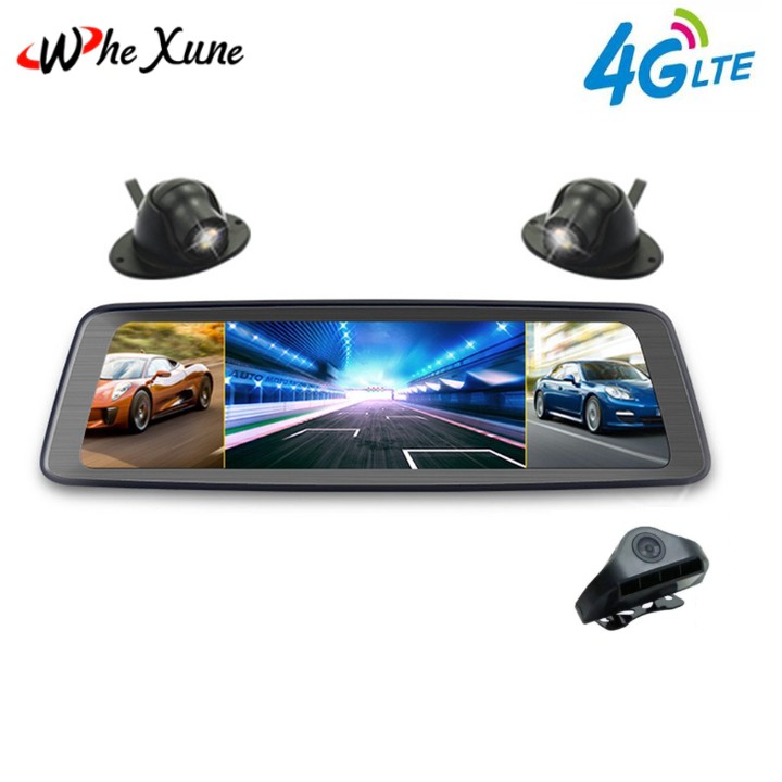 Camera hành trình 360 độ ô tô. Thương hiệu cao cấp Whexune - K950 (tích hợp 4 camera, Android Wifi GPS)