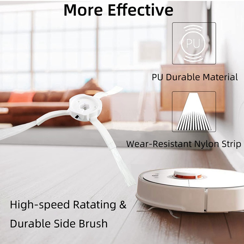 Bộ Lọc Hepa + Chổi Chính + Chổi Bên Chuyên Dụng Cho Robot Hút Bụi Xiaomi Mi Robot-Mop 2 Lite / Pro / Mjx / Mjxst1SHw