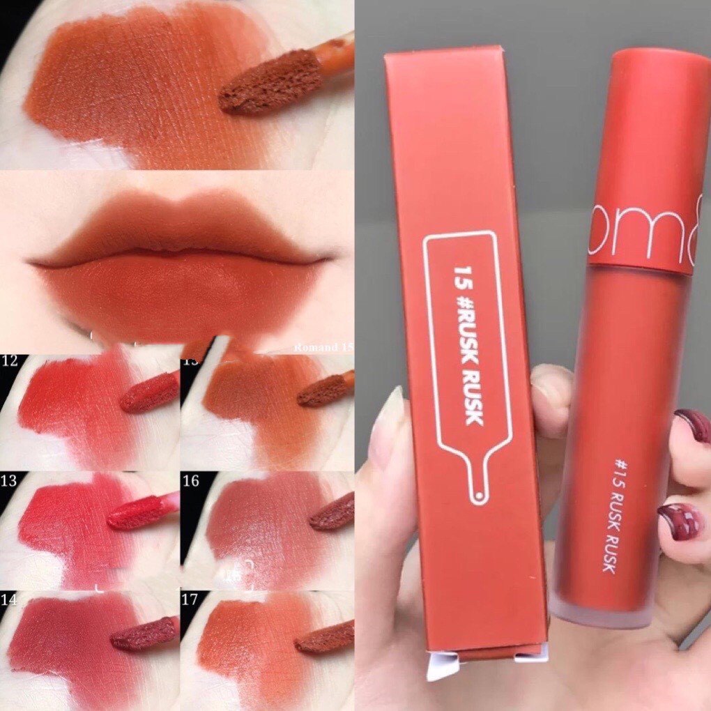 Son Kem Lì Mềm Mượt Romand Zero Velvet Tint