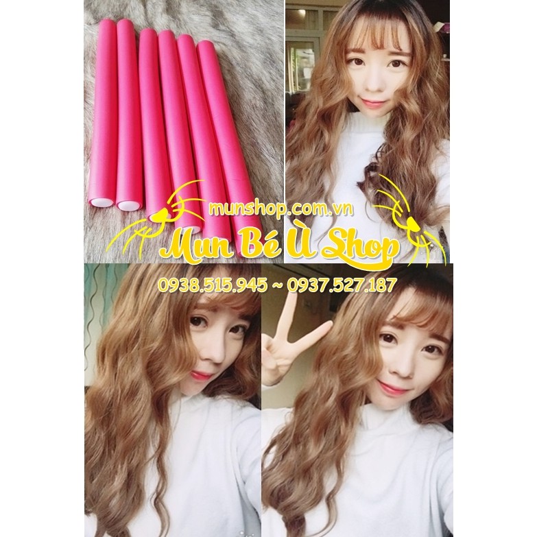 LÔ UỐN TÓC FLEXI ROD siêu đẹp set 6 cái không dùng nhiệt và bảo vệ tóc Flexi Rods