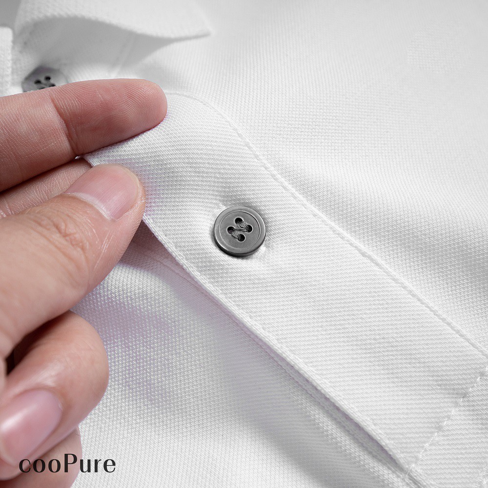 Áo thun polo nam cooPure 100% cotton màu đỏ, thiết kế basic NO.1635 (5 màu)