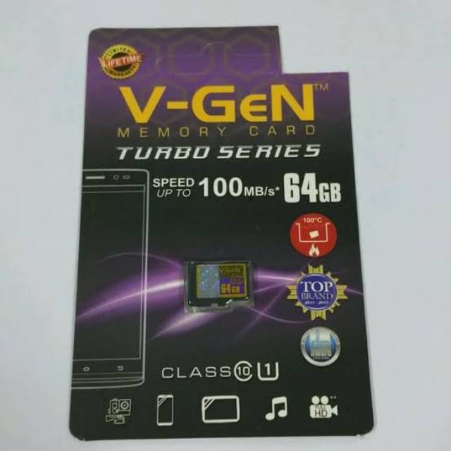 Thẻ Nhớ V Gen 64gb Class 10 Turbo Series 100mbps | BigBuy360 - bigbuy360.vn