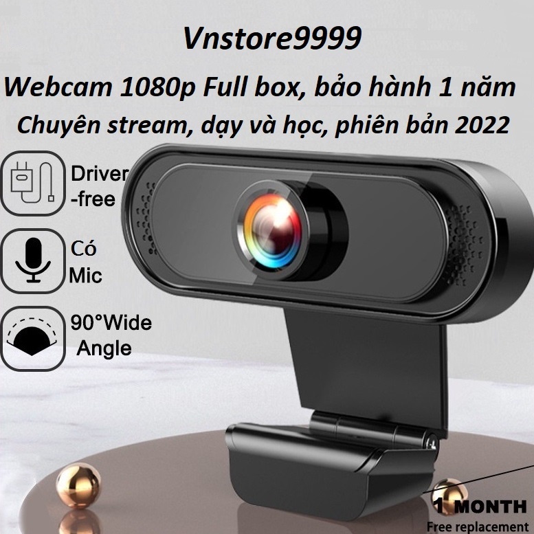 Webcam camera máy tính có mic full hd 1080p full box siêu nét dùng cho pc laptop ( CÓ SẲN )