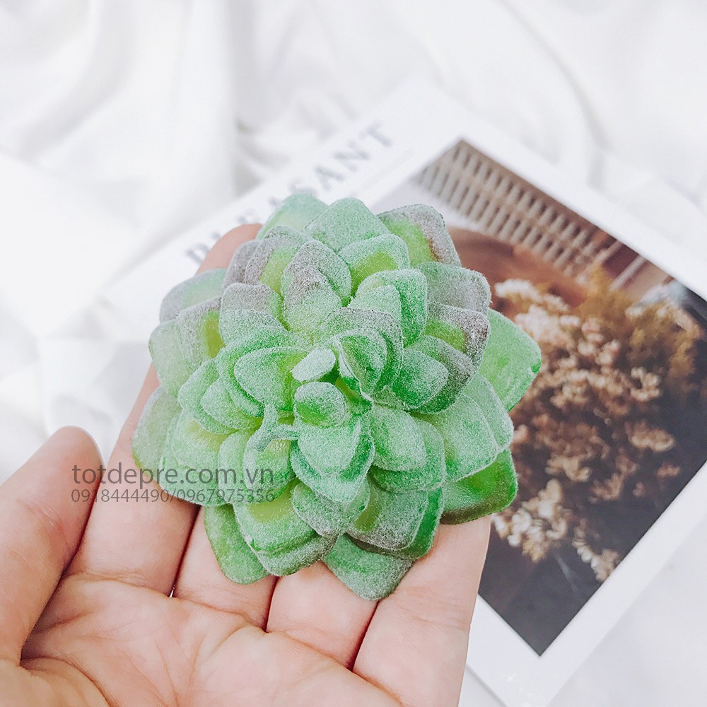 Sen đá nhựa silicon phủ phấn - Cây Giả MN01