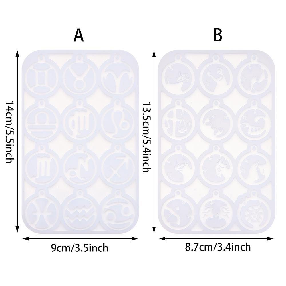 Khuôn Silicone Làm Mặt Vòng cổ Bằng Resin