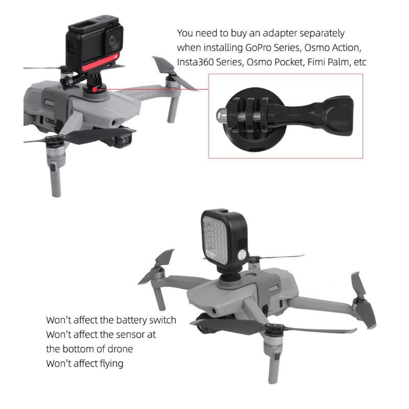 Giá Đỡ Mở Rộng Đa Năng Cho Máy Bay Điều Khiển Từ Xa Mavic Air 2 Gopro5 / 6 / 7