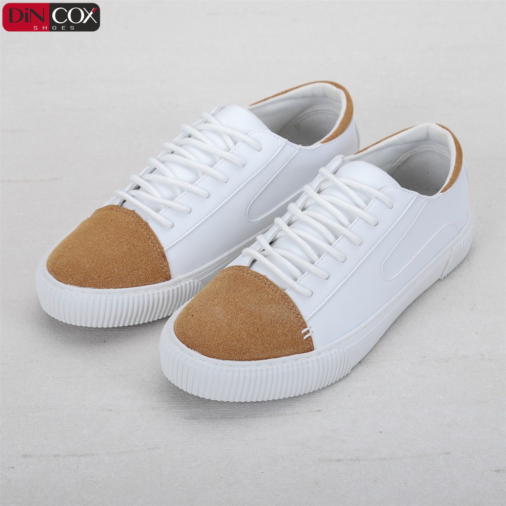 [COX] Giày Nữ/Nam Sneakers Dincox  D07 TAN- WHITE CHÍNH HÃNG