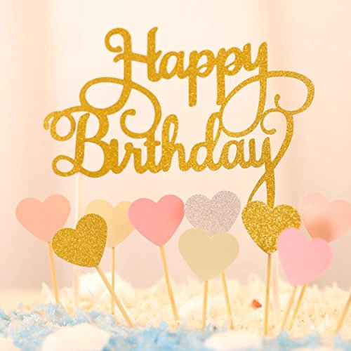 Phụ kiện cắm trang trí bánh sinh nhật hình chữ Happy Birthday