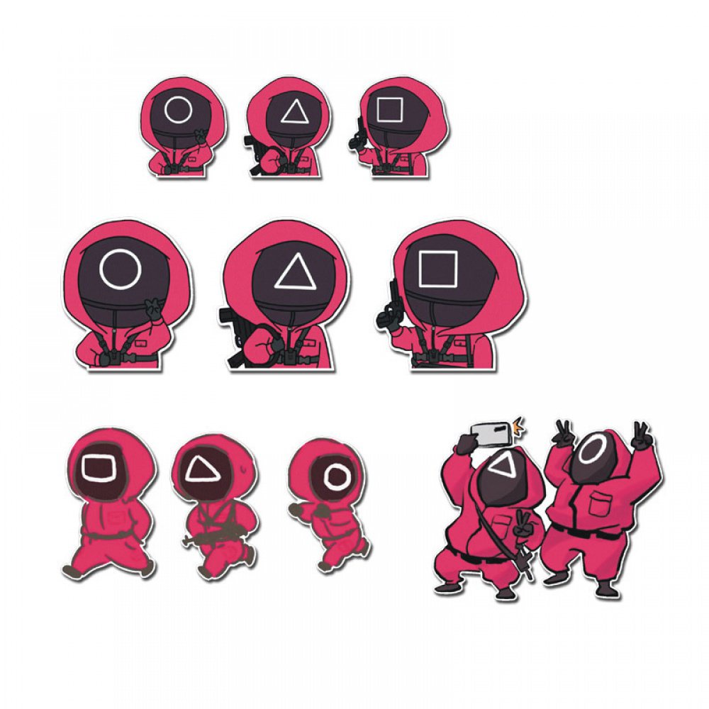 Miếng dán trang trí xe hơi kiểu hoạt hình đáng yêu đa năng