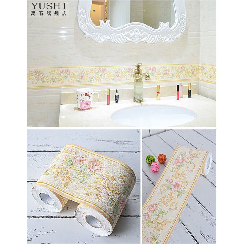 Dán viền hoa văn trang trí tường cuộn 5m