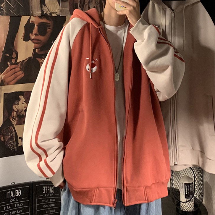 Áo khoác hoodie có mũ trùm đầu kích thước rộng thời trang cho giới trẻ