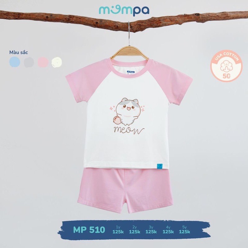 Bộ cộc tay cotton USA Mompa