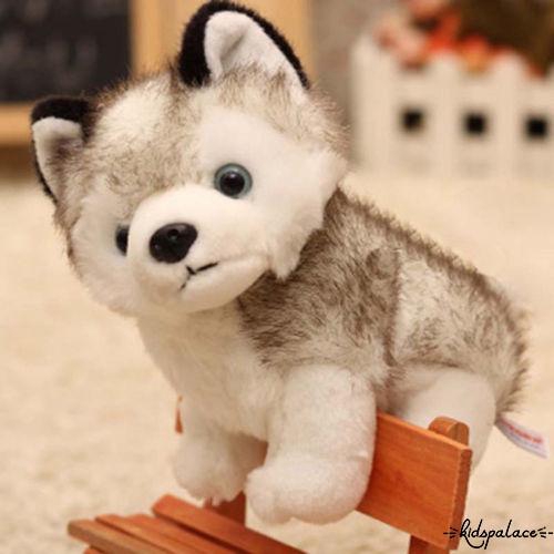 Thú nhồi bông hình chó Husky 18cm dễ thương