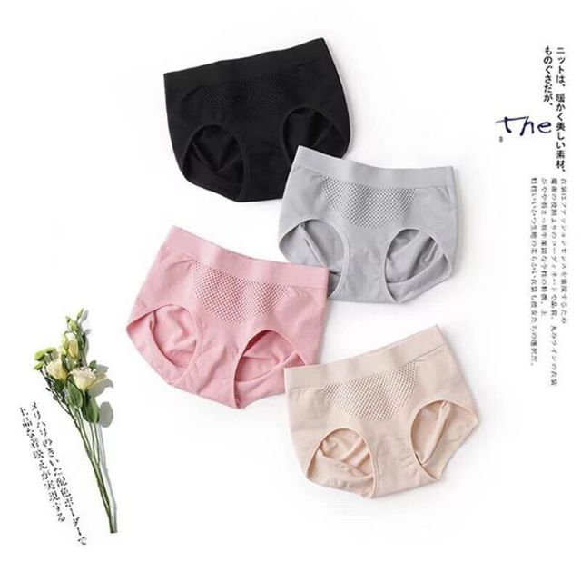 Quần Lót Thông Hơi Cạp Ngắn Nâng Mông Kháng Khuẩn Hàng Xuất Khẩu Túi Zip (40-56 kg)