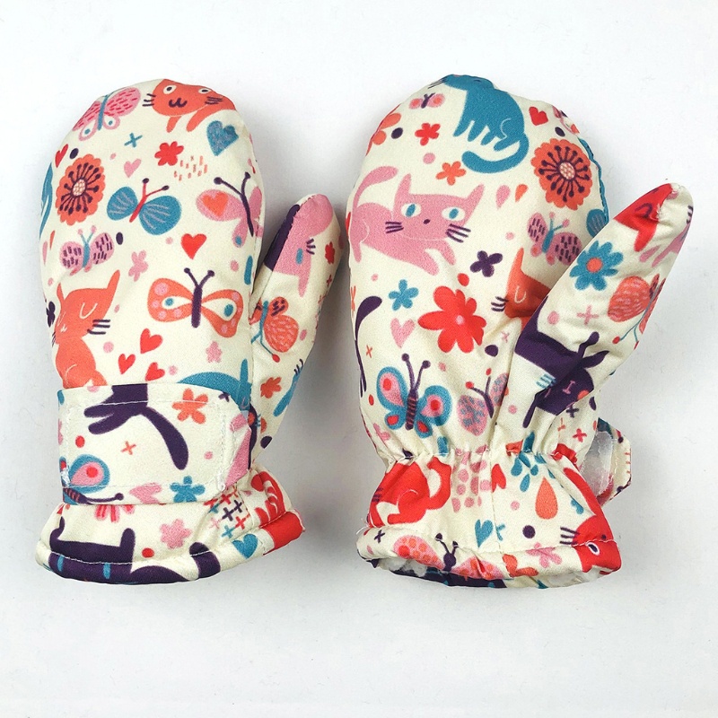 Đôi Găng Tay Trượt Tuyết Giữ Ấm Chống Thấm Nước Bảo Vệ Toàn Diện Cho Trẻ Em