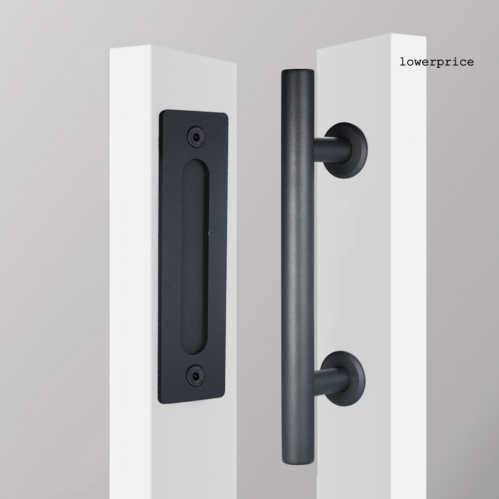 Máy Ảnh Jjj JJ Chất Lượng Cao❀Bộ Tay Nắm Cửa Trượt Bằng Thép Carbon Màu Đen 12inch