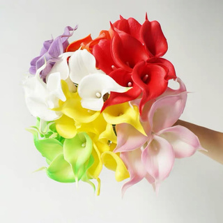 Hoa rum lụa Calla lily Evelyn HL007 - giống thật 99% decor cao cấp