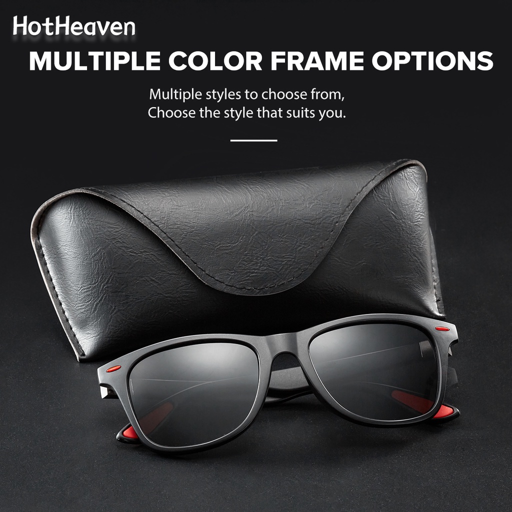 Kính Mát Tròng Oval Phân Cực Chống Tia UV400 Chống Tia UV Thời Trang Cho Nam Và Nữ