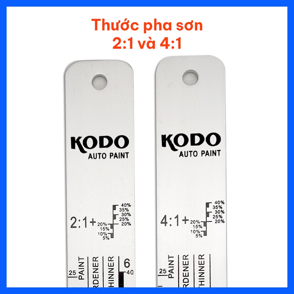 Thước pha sơn theo tỉ lệ 2:1, 4:1, thước khuấy sơn