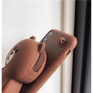 Ốp gấu ví iphone 6/7/8/x/xmax