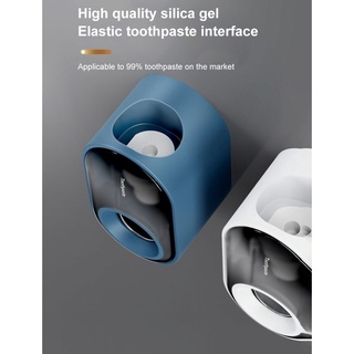 Convenient wall-mounted automatic toothpaste squeezer for families with color options
