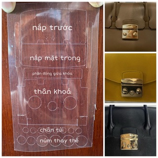 combo 3 miếng dán khoá túi FURLA các loại