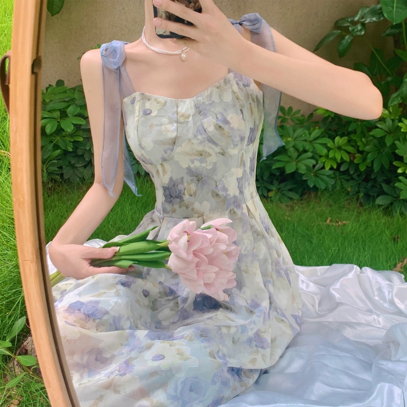 Đầm Maxi In Hoa Gợi Cảm Hợp Thời Trang