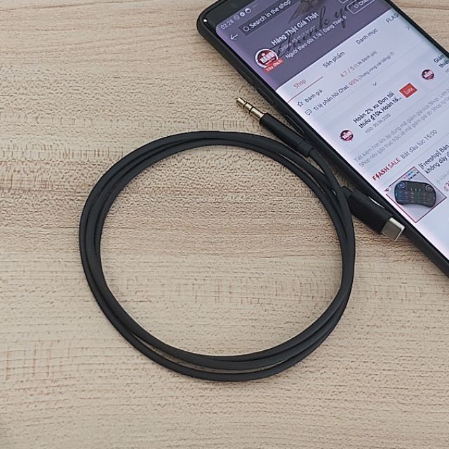 Cáp chuyển usb type-c ra loa dài 1m - Type-c to 3.5 - Type-c ra 3.5 samsung