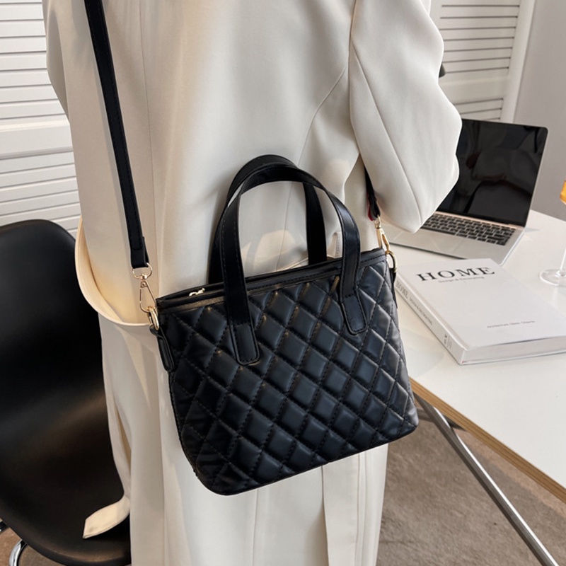 Túi đeo chéo IELGY kiểu xô kim cương cổ điển thời trang cho nữ