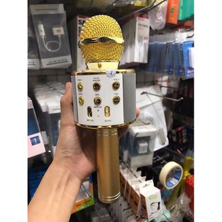 [SALE 10%] Micro karaoke bluetooth 3 in 1 WS-858 kèm loa