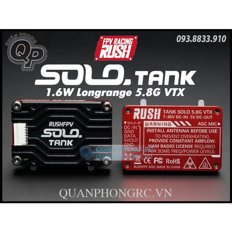 Bộ phát vtx-rush-tank-solo-5-8ghz-48ch-1-6w-longrange-video-transmitter