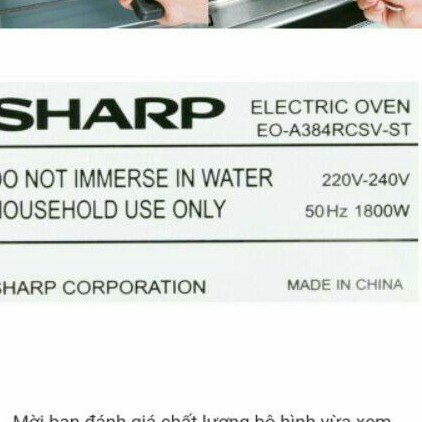 Lò nướng Sharp EO-A384RCSV-ST 38 lít - hàng trưng bày