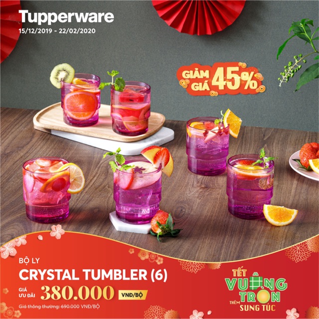 Bộ 6 ly Tupperware