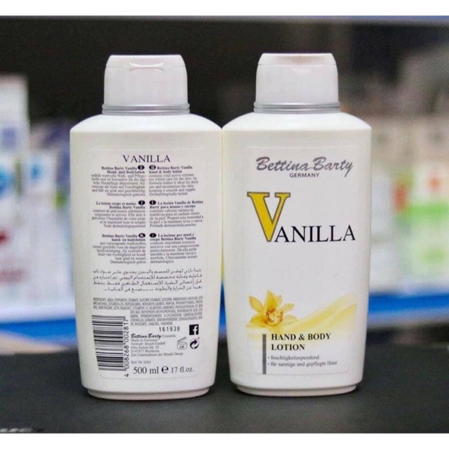 dưỡng thể Bettina Vanilla Đức 500ml