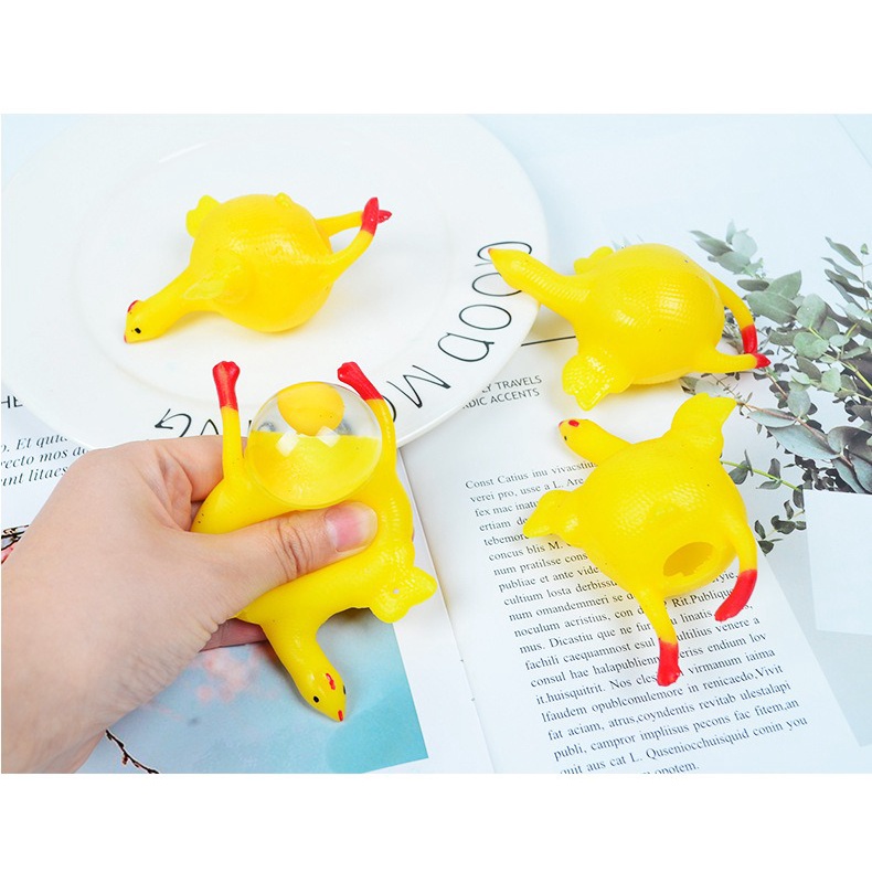 Móc khóa gà đẻ trứng hàng đẹp - Móc chìa khóa gà silicon