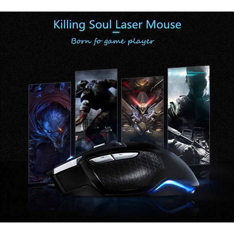Chuột gaming AULA S12 4800Dpi có 7 nút bấm chuyên dụng