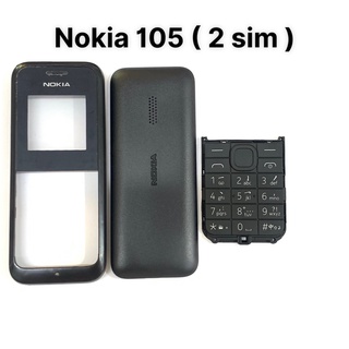 Vỏ bộ Nokia 105 ( 2 sim , 1 sim , 2017 ) sườn , lưng , phím