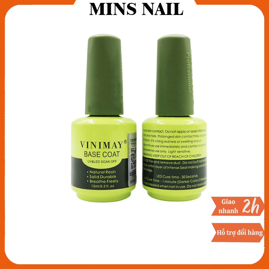 Base Coat Vinimay chính hãng - gel liên kết chuyên dụng cho dân làm móng