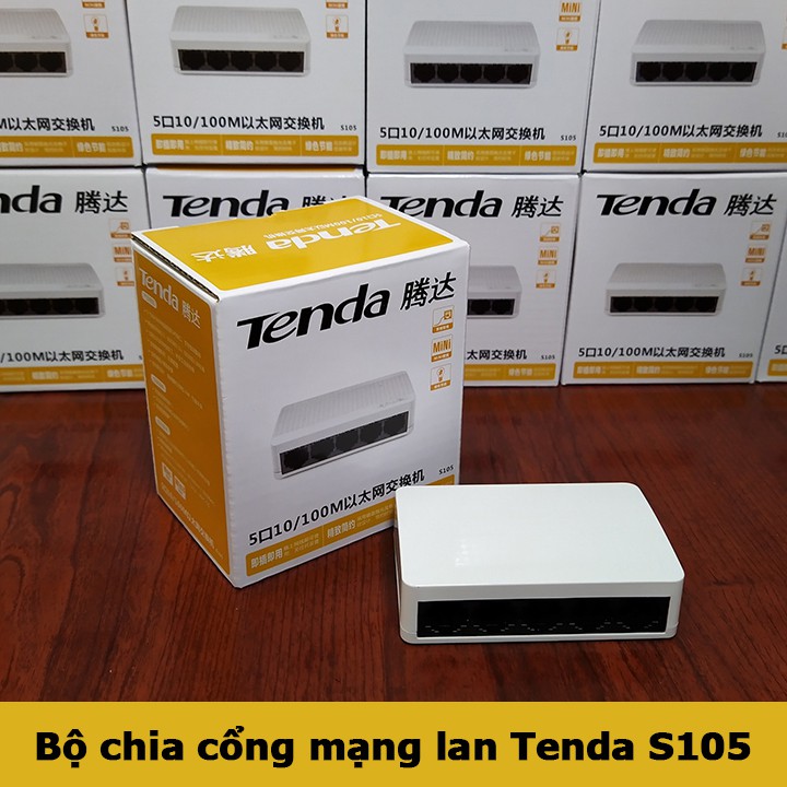 Bộ chia cổng mạng lan switch Tenda S105 5 cổng