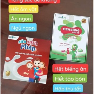 Combo Men Sống - Sữa Non Pháp Ecolife