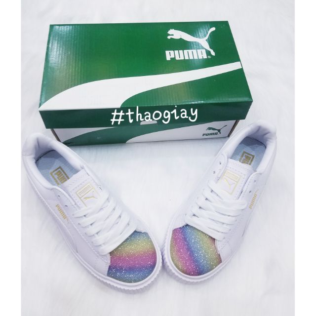 Giày sneaker mũi cầu vồng (nhũ)
