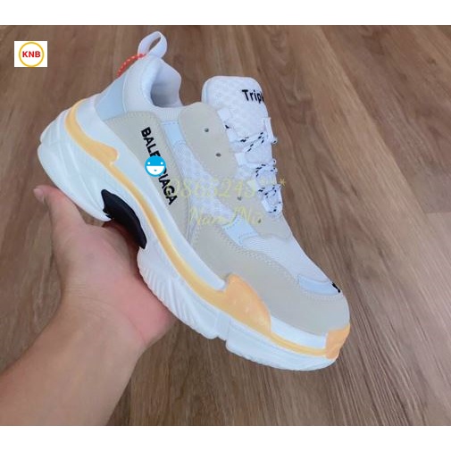 Giày thể thao nam nữ SNEAKER balen cao cấp + Box + tặng tất + full size 36-44..nhiều màu