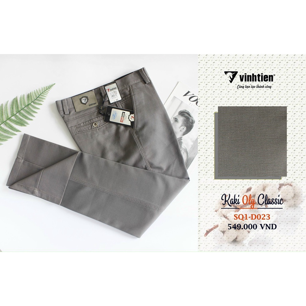 Quần Kaki Trung Niên 0ly Classic Vĩnh Tiến 549