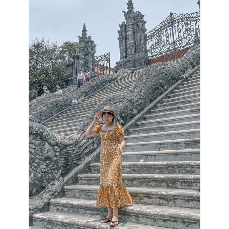 [Mã SKAMSALEP6 giảm 10% tối đa 100K đơn 150K] ( Ảnh thật ) V0306 váy hoa nhí cup ngực tay bồng | BigBuy360 - bigbuy360.vn